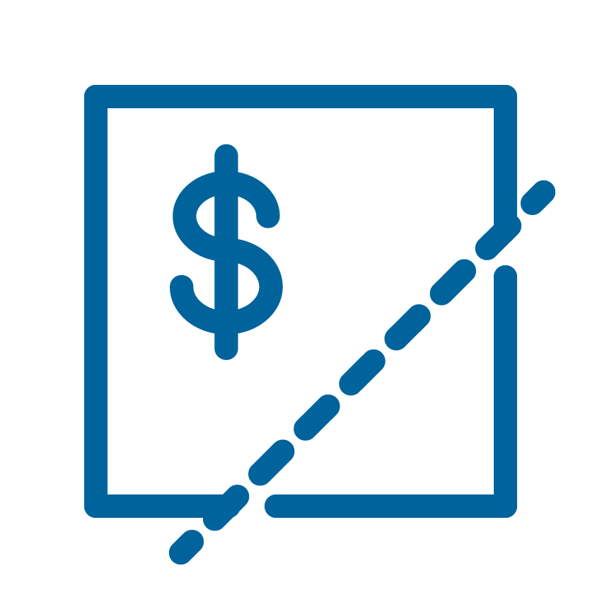 Actiw icon - cutting costs